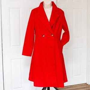 NWT Classic Single Breasted Red Coat